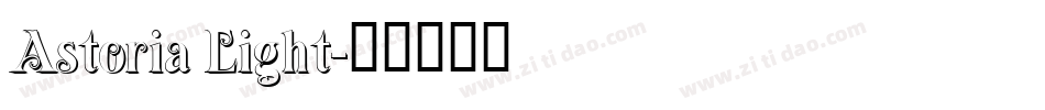 Astoria Light字体转换